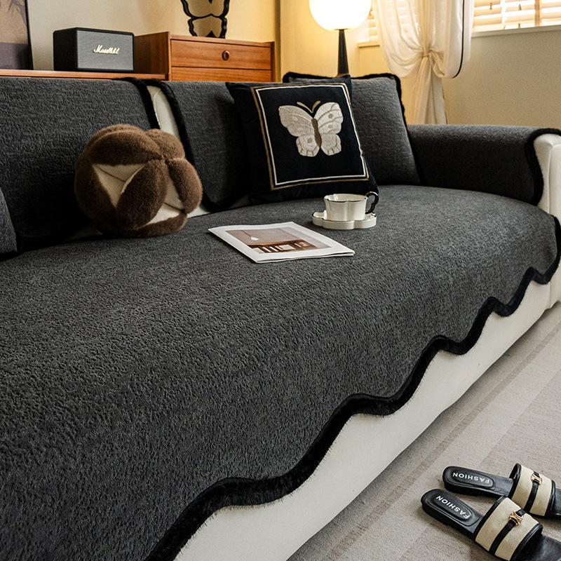 Special-shaped Irregular Sofa Cushion Universal In All Seasons 2025 New Thickened Non-slip Straight-breasted Leather