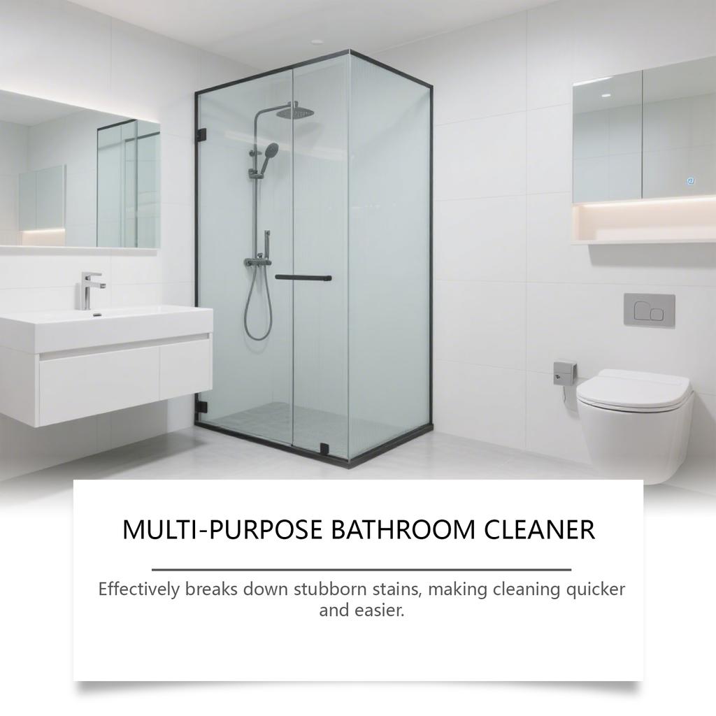Jakehoe Multifunction Bathroom Cleaner Easily Stain And Limescale Removal Long Last Fragrance Glass Shower Room Stain Cleaner