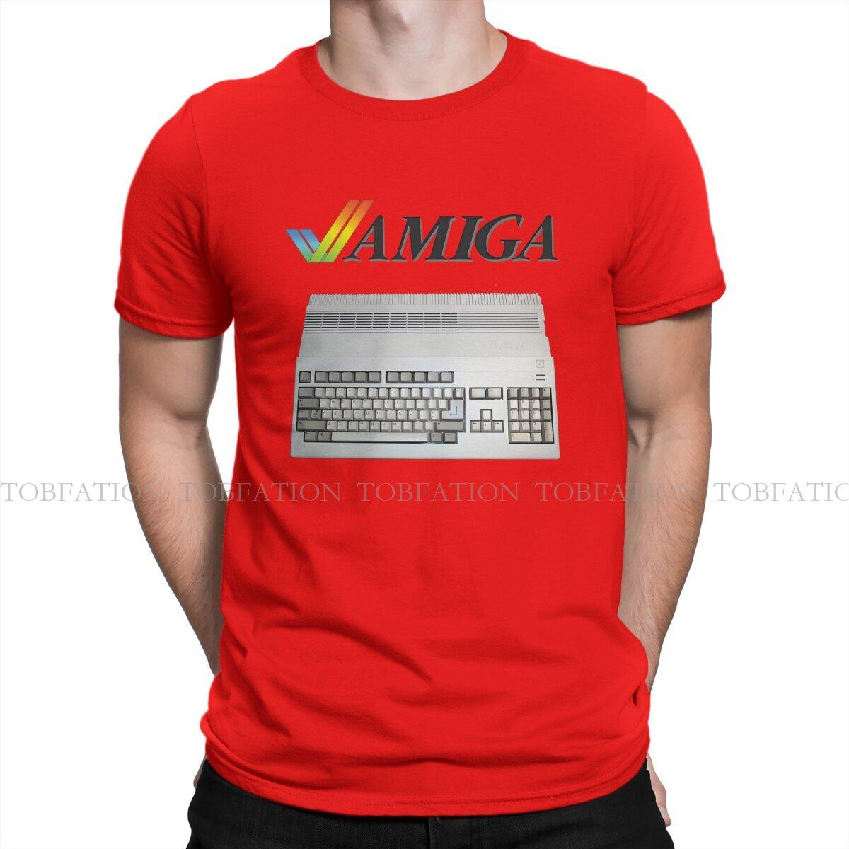 ZX Commodore Amiga 500 Computer Amiga Tshirt Graphic Men Tops Vintage Goth Summer Streetwear Cotton Harajuku T Shirt S