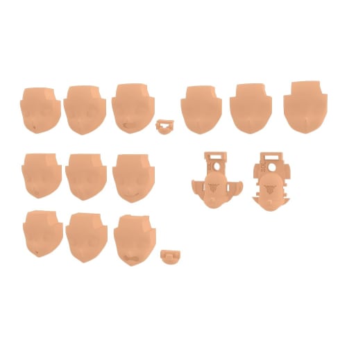 Kotobukiya Megami Device M.S.G 05 Face Set for SOL, Skin Color D, Approximately 19mm Tall, 1/1 Scale Plastic Model