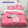 Mutiger Hund Muster Bettwäsche, Steppbett Set Bettbezug Kissenbezug Zuhause Geburtstagsgeschenk(1 Bettbezug + 2 Kissenbezüge, ohne Füllung)