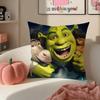 Hilarious Movie SShrek Cushion Cover Pillowcase Short Plush Invisible Zipper Room Sofa Cushion Cover