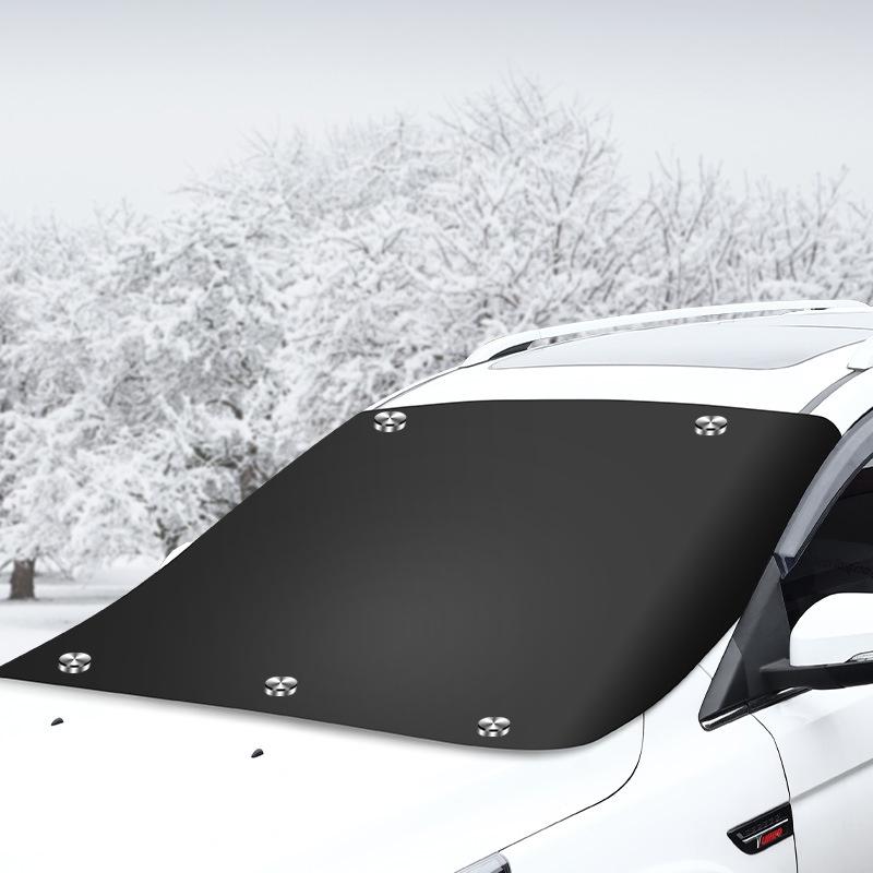 Thickened Magnetic Car Snow & Sun Shade: Frostproof, Antifreeze Sun Visor Cover