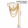 Iron Heart Brooch Pin Heart Shape Pendant Multi-Function Pin Fashion Chain Tassel Badge  Daily