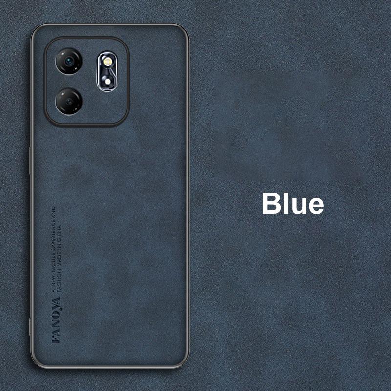 For Infinix Hot 50i Case Luxury PU Leather Phone Case For Infinix Hot 50i 4G Back Cover Matte Silicone Shockproof Protection