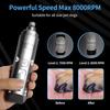 Upgraded Professional 2-Speed Electric Rechargeable Painless Pet Dog Nail Grinder Dog Nail File Trimmers with 2 LED Lights
