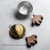 Tea Accessories Stainless Steel Tea Strainer Fine Mesh Wooden Handle Tea Filter Easy To Clean Tea Sifters Home Use