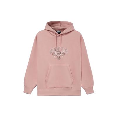 Li Ning Badfive Basketballserie Lässiges Sweatshirt mit floralem Print, Fleece, lange Ärmel, Unisex-Sweatshirt, Nebel-Rosenrosa AWDR771-2