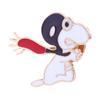Snoopy Cartoon Brooch: Cute Anime Badge for Bags, Uniforms, Scarves - Creative Gift for Students & Men