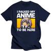 I Paused My Anime To Be Here T Shirt Japanese Anime Manga Lovers T-Shirt Cotton T-shirt Hip Hop Tshirt Tees Oversized Harajuku
