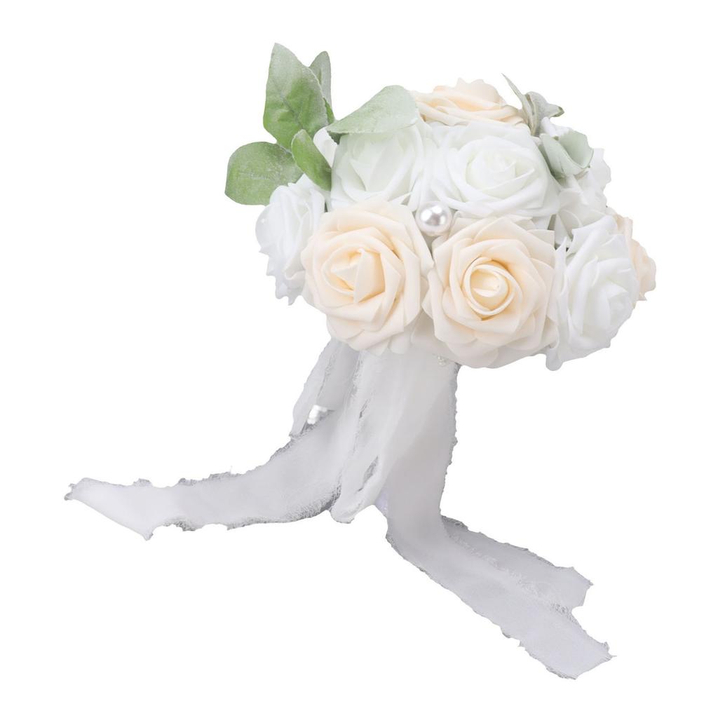 Wedding Bouquet Vivid Color Holding Flowers Romantic Handmade Elegant Holding Flowers For Parties Offices Shops Gardens