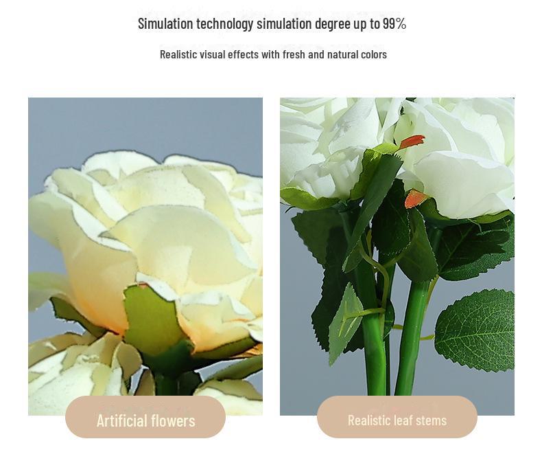 Rose Bouquet Night Light: Creative Bedroom Lamp & Home Decor Ornament