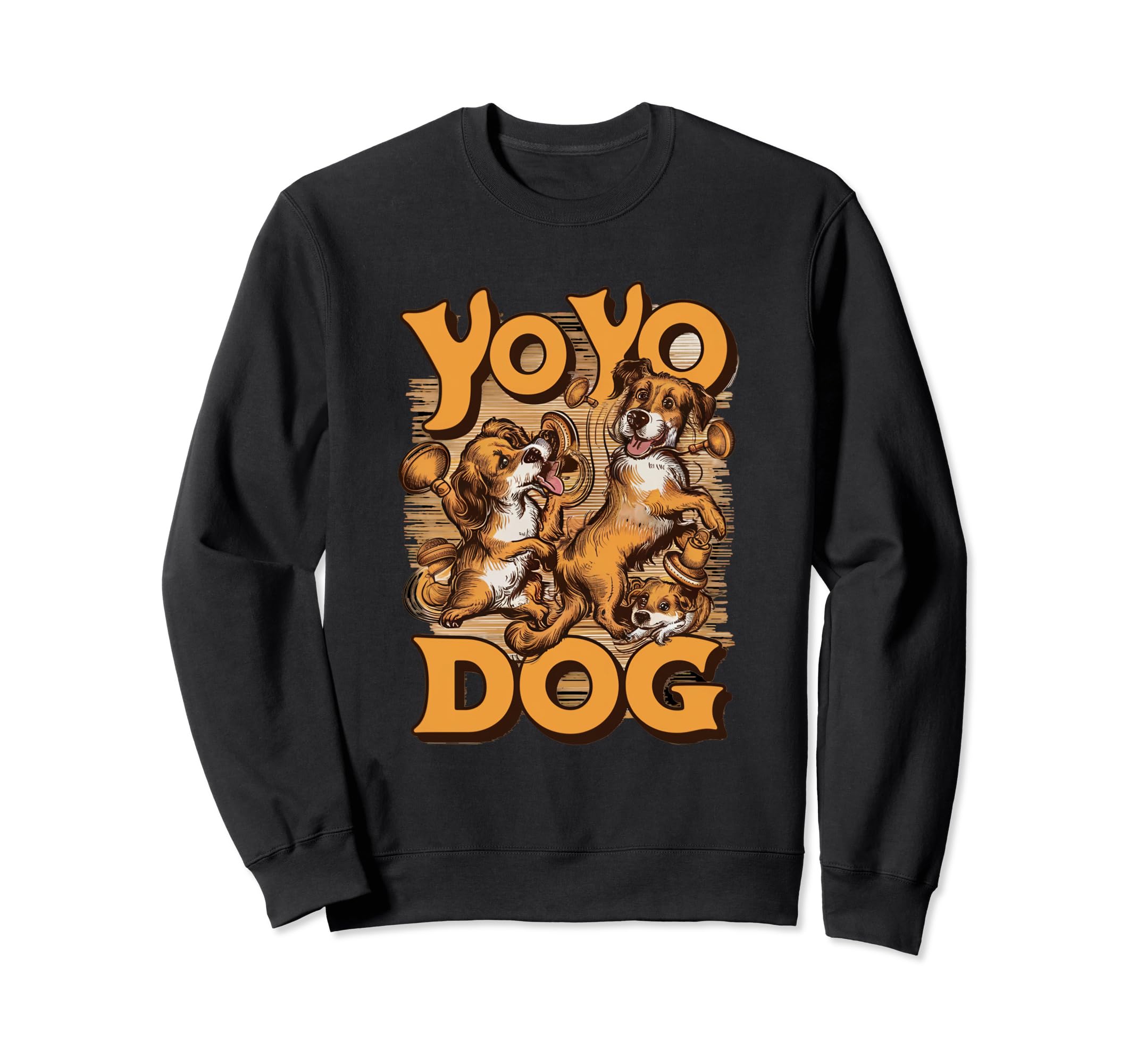 

Charming dog tag Sweatshirt yo-yo game. чёрный