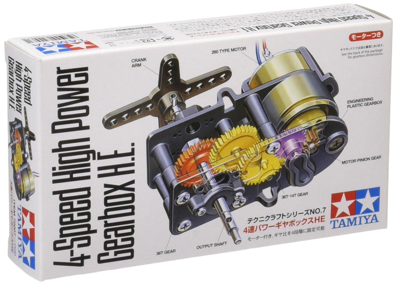 

TAMIYA Technicraft Series Power Gear Box HE 72007 No.7 4-Speed