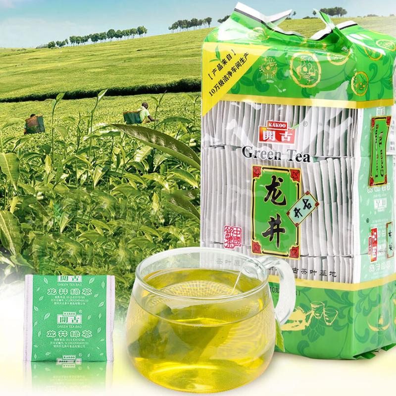 Чай зеленый Kaikoo Value Dragon Well в пакетиках 110г — фото 7