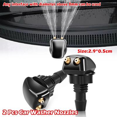 2 Teile/satz Universal Wasser Düse Auto Wischer Düse LM