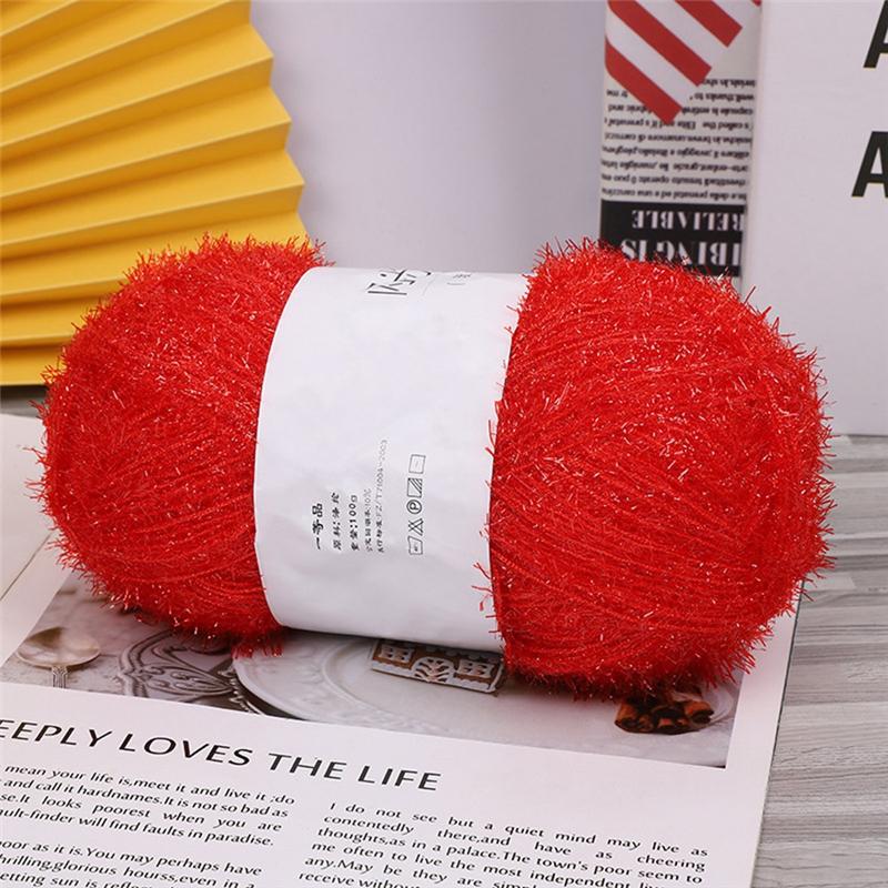 AEE4-DIY Handcrafted Doll With Glass Fiber Yarn And Polyester Dishcloth - Sparkling Crafting Material
