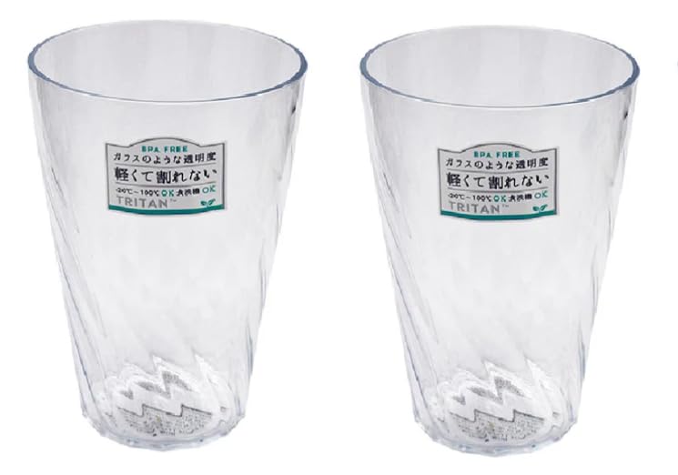 

Claire Glass L Clear unbreakable plastic glass 330ml, (2)