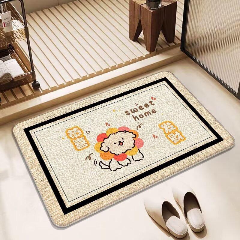 Niedlicher Cartoon Hund Welpe Kind Teppich Wohnzimmer Sofa Schlafzimmer Arbeitszimmer Badezimmer Küche Eingangstürmatte Rutschfest Kinder Dekor Teppich