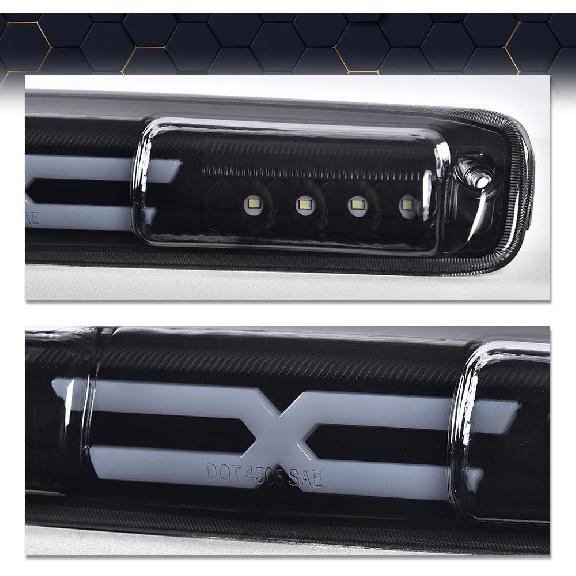 PIT66 3Rd Brake Light Compatible With 1999-2007 Chevy Silverado 1500 2500 3500 & HD Models /1999-2007 GMC Sierra 1500 2500 3500 & HD Models High