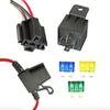 40 AMP Dual Electric Fan Relay Kit  Automotive Relay Thermostat Switch Kit For Temperature Sensor Switch 185 On 175 Off