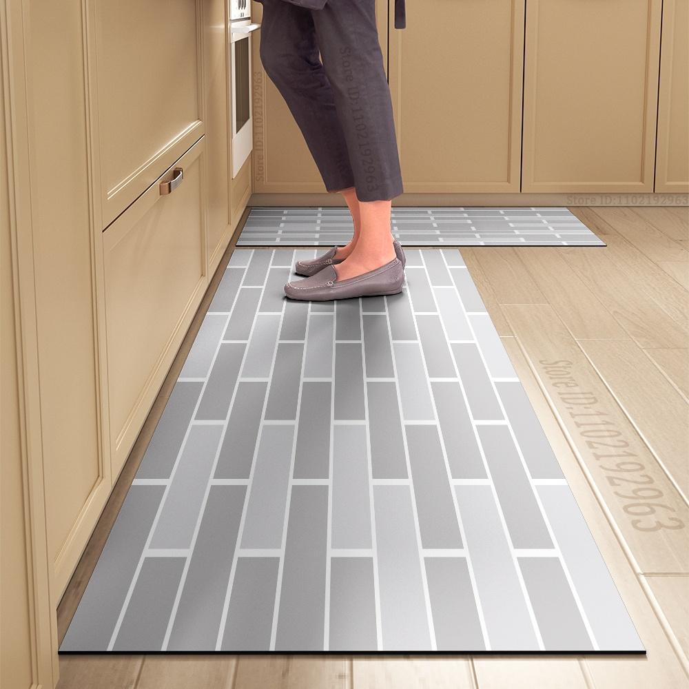 Kitchen Mat Absorbent Printed Kitchen Rugs Non-slip Area Mat Hallway Long Carpets for Living Room Bedroom Entrance Doormat Bath