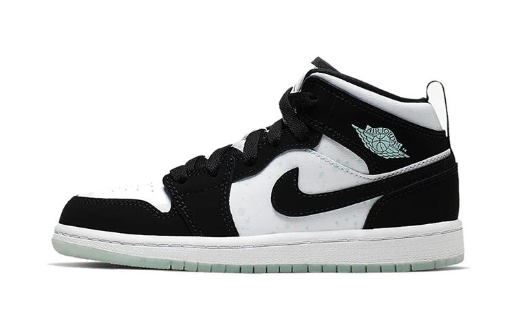 Jordan 1 Bianco Medio Nero Tinta Azzurro-Verde PS BQ6932-103
