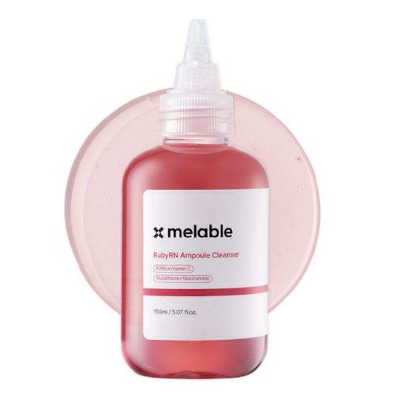 Melable Rubyaln Low pH PDRN Brightening Ampoule Cleanser 150ml – Dark Spot & Glow Care Facial Cleanser 1pcs