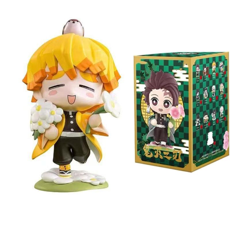 2026 Tanjiro Kamado Nezuko Demon-Slayer Anime Cartoon Figure Blind Box Creative  Statue Ornament Surprise Gift Box