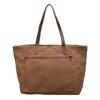 Retro Large Capacity Canvas Bag Solid Color Student Hand Shoulder Bag