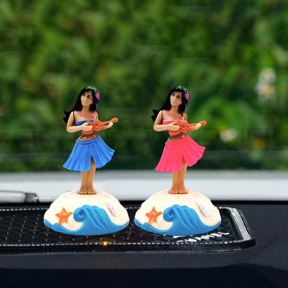 Car Ornament Solar Powered Hula Girl Solar Swinging Doll Swinging Hawaiian Girl Solar Dancing Girl