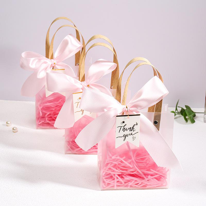 High-End Transparent PVC Gift Bags for Birthdays & School Events
