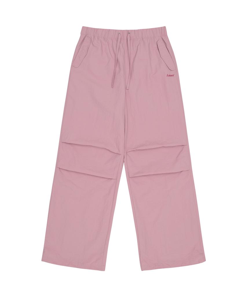AMES-WORLDWIDE Nylon Wide Pants Pink