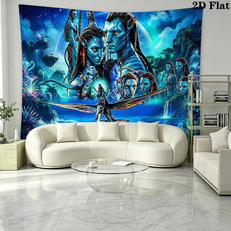 AVATAR Wall Tapestry Aesthetic Wall Hanging Printed Fabric Blanket Decorative Tapestries for Bedroom Living Room Home Decor