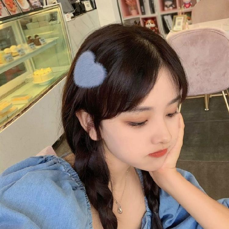 Plush Duckbill Heart Hairpin Birthday Spring Girl Headwear Party Hair Clip
