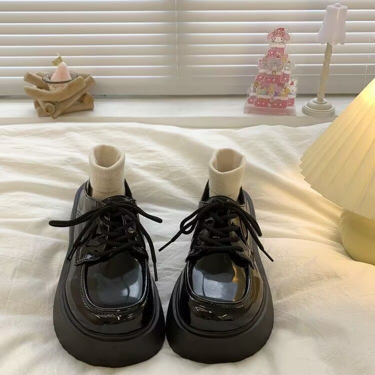 31-46 Small leather shoes women's single shoes summer 2025 shoes women's shoes college style thick-soled real soft leather loafers