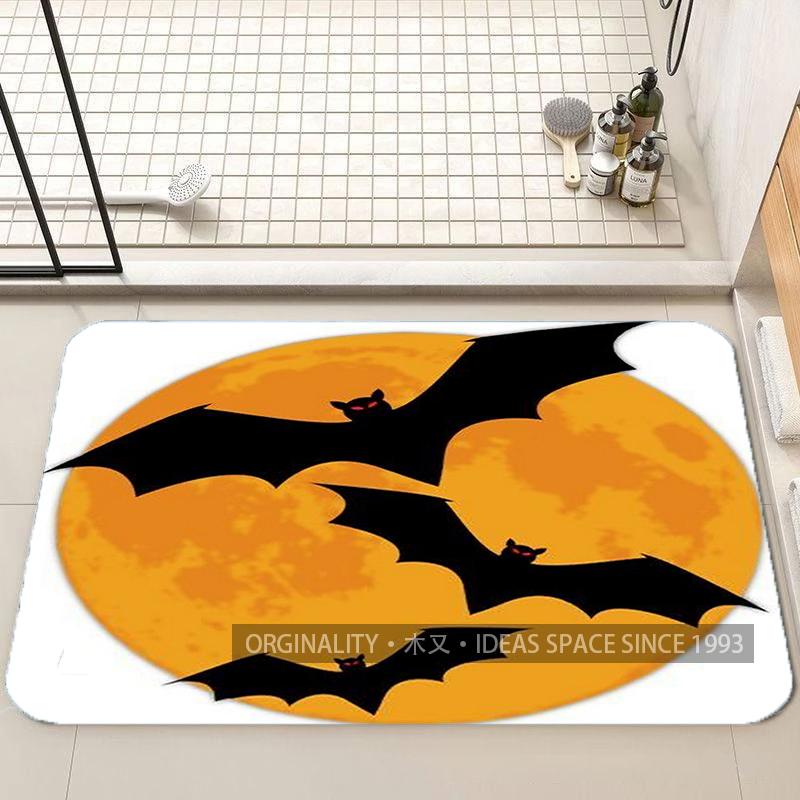 Halloween Gnome Pumpkin Mat Living Room Decoration Home Sofa Non-Slip Carpet Study Bedroom Tatami Children'S Soft Floor Mat