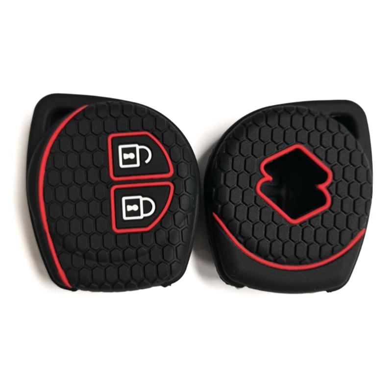 Silicone Remote Car Key Case Cover Remote Key Fob Auto Remote Key Case Accessories Car Key Fob 2 Buttons