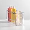 Recycled Plastic Stackable Storage Bin with Handles Breast Milk Bags Clear Open Top Design Versatile Space Saving Solution