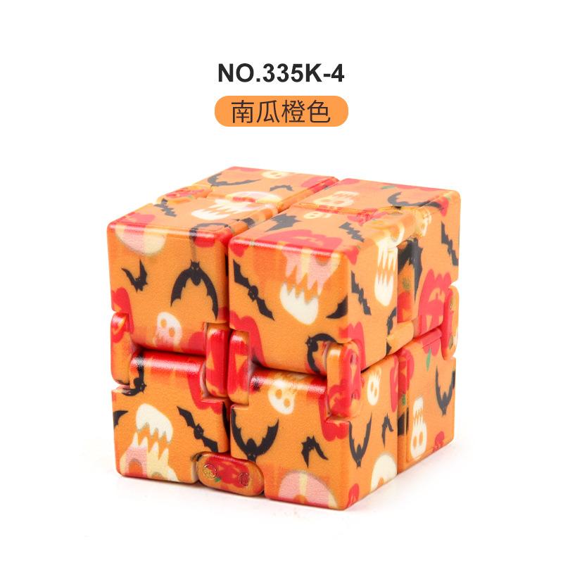New Strange Decompression Infinite Rubik'S Cube Christmas Halloween Rubik'S Cube Toy, Pocket Flip 10 Finger Rubik'S Cube
