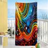 Australian Aboriginal Style Beach Towel Super Soft Microfiber Quickdry Fabric Comfortable Lightweight