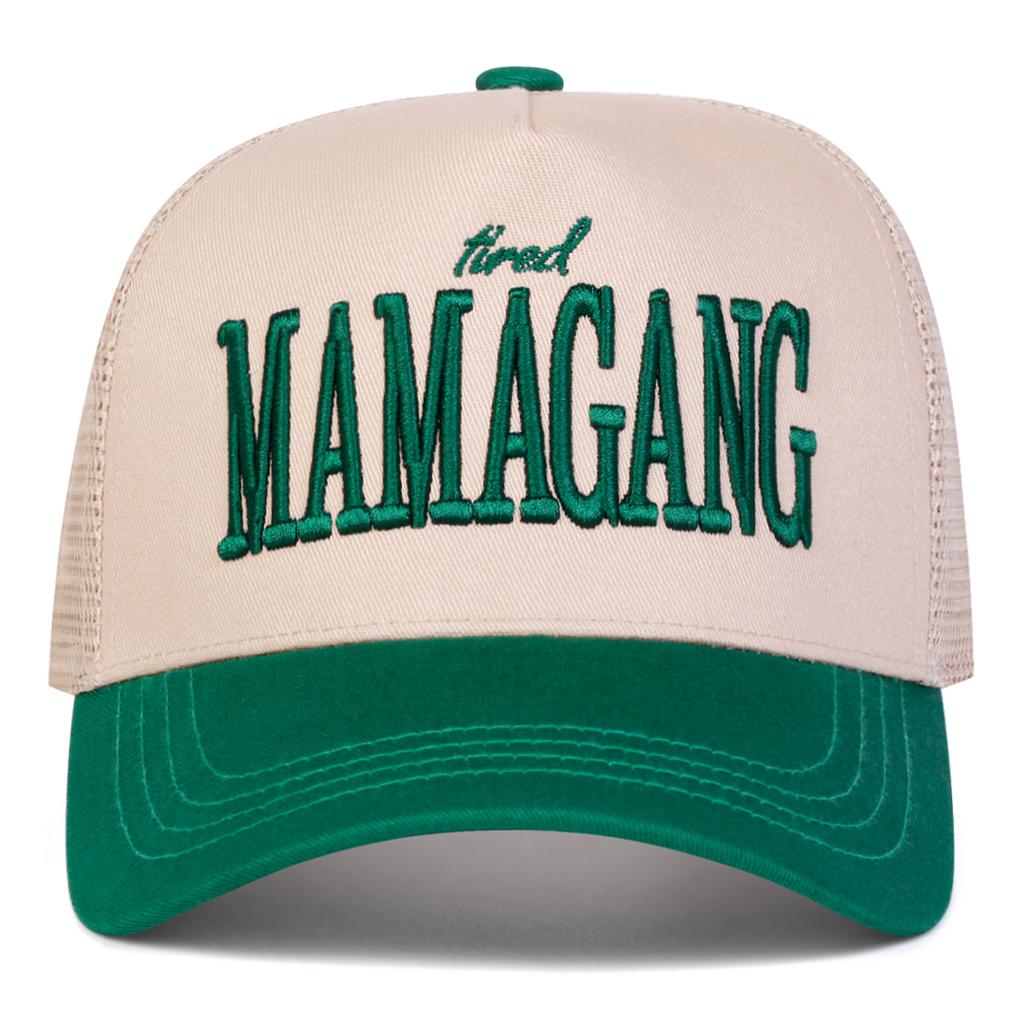 Unisex MAMAGANG Letter Embroidery Baseball Net Caps Outdoor Adjustable Spring and Summer Casual Sunscreen Hat
