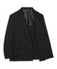 Prairie Big Daddy Fit One-Button Double Blazer (Black)