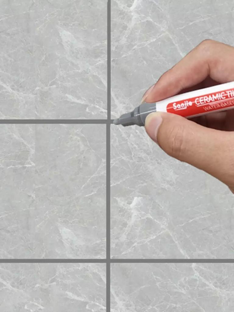 1PC Ceramic Tile Bathroom Wall Floor Tile Gap Color Repair Anti-mildew Waterproof Whiteboard Color Repair Pen
