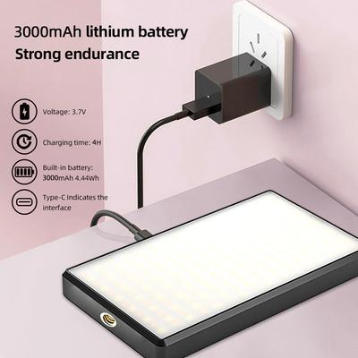 Mini lámpara de vídeo Led de bolsillo de 12W, luz de fotografía, temperatura de Color 2500K-9000K CRI más de 95 con