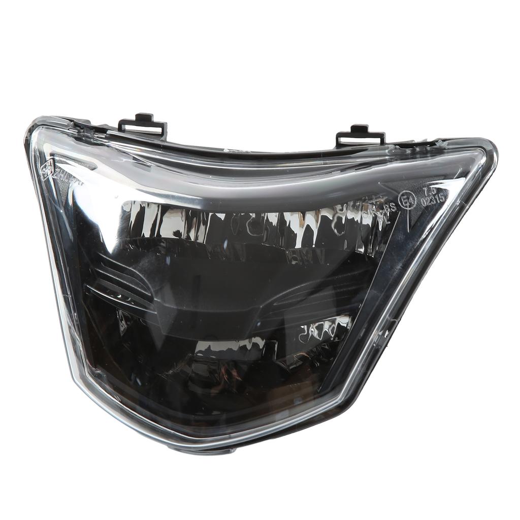 Motorradscheinwerfer Fernlicht Weiße Beleuchtung Wasserdicht Hohe Helligkeit Ersatz für LC135‑V1 Transparente Linse