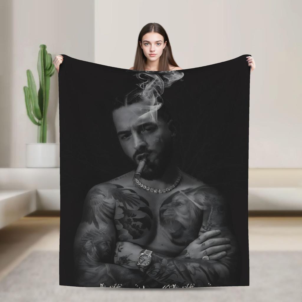 Maluma Rapper Decke Qualität Weich Überwurfdecke Winter Mädchen Jungen Sofa Bett Lustige Bettdecke