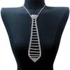 Rhinestones Necktie Female Party Decoration Tie Casual Trendy Wedding Party Tie for Weddings and Event
