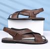 Men's sandals driving high sense retro foot cover 2025 summer new fashion sandals Roman sandals