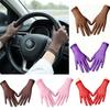 Thin Sun Protection Gloves Oily Glossy Wedding Gloves Transparent Gloves  Outdoor Sun Protection